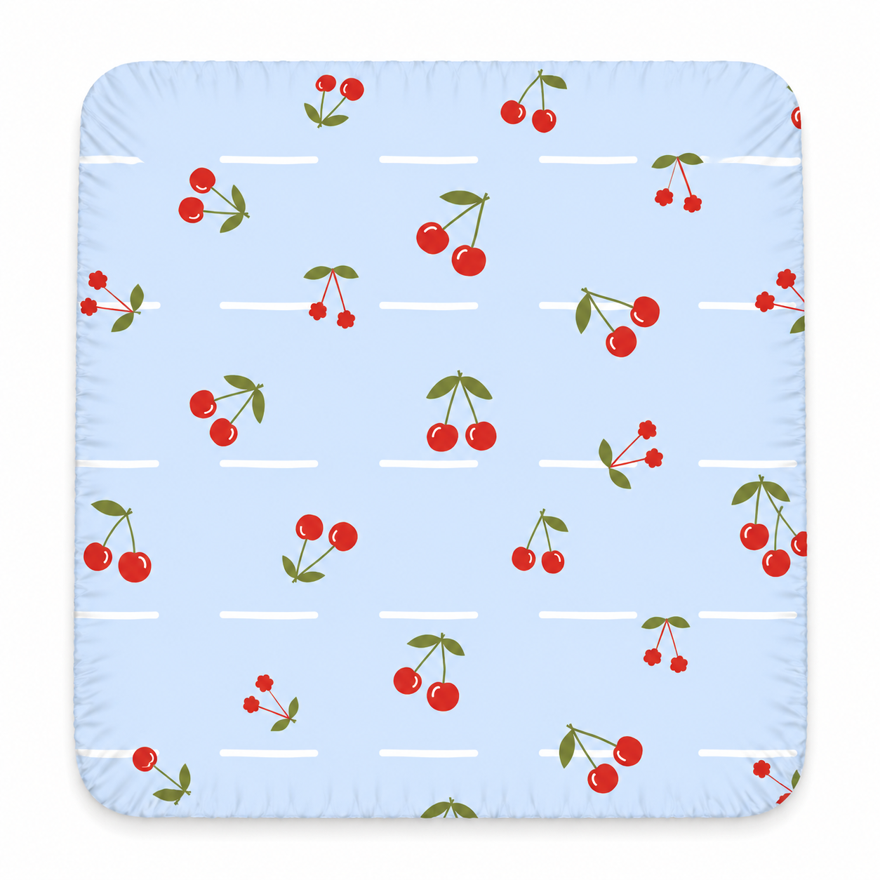 Cherry scout organic cotton waterproof fitted sheet