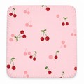 Cherry Belle organic cotton waterproof fitted sheet